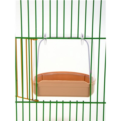 Купалка для птиц, внешняя 12×9×11 см, бежевая