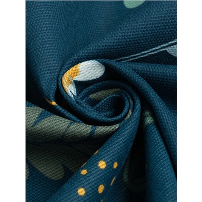 Шторы для кухни «Доляна» Twilight forest, 146×180 см - 2 шт., подхваты - 2 шт., 100% хлопок, 164 г/м²