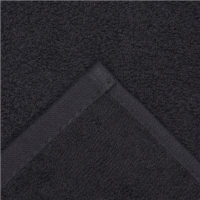 Полотенце махровое «Этель. Терри», 70×140 см, хлопок 100%, чёрное