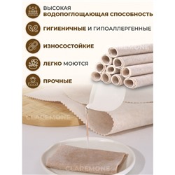 Тряпки из люфы 10 шт, 25*20 см