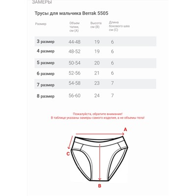 Трусы для мальчика Berrak