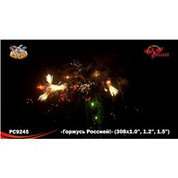 Фейерверк РС9245 Горжусь Россией! (1", 1,2", 1,5" х 308)