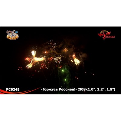 Фейерверк РС9245 Горжусь Россией! (1", 1,2", 1,5" х 308)
