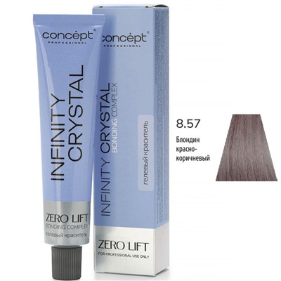 CONCEPT Infinity Crystal Гелевый полуперманентный краситель для волос 8/57 блондин красно-коричневый 60 мл