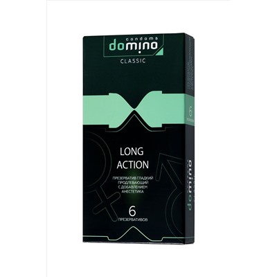 Презервативы с пролонгирующим эффектом DOMINO Classic Long action - 6 шт.