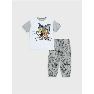 Комплект детский трикотажный для мальчиков: фуфайка (футболка), брюки