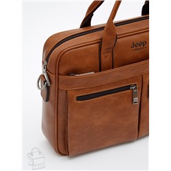Портфель мужской 1795-01 brown Jeep в Новосибирске