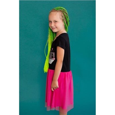 Платье 22764 Barbie кор. рукав (Фуксия)