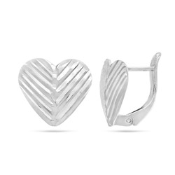 Серьги из серебра без вставки, ТЦС-алм2