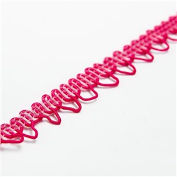 Тесьма декоративная «Фестоны», фуксия, 50 метров