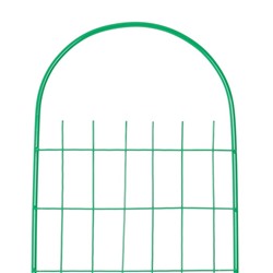 Шпалера, 137×30×1 см, металл, зелёная, «Сетка узкая»