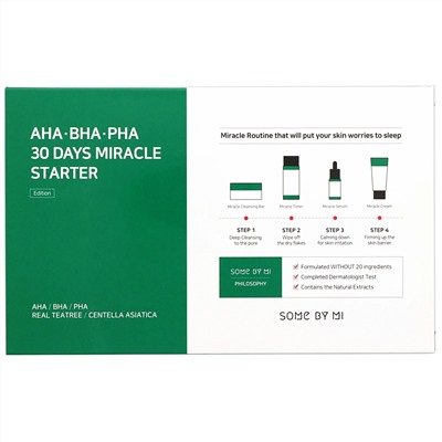 Some By Mi, AHA.BHA.PHA, 30 Days Miracle, стартовый набор из 4 предметов