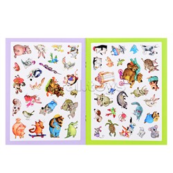 Стикерпаки. Коллекция наклеек. Милые зверята