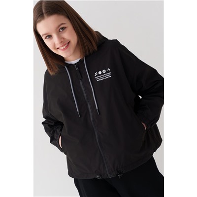 Куртка текстильная с полиуретановым покрытием для девочек (ветровка) PLAYTODAY, 1240104