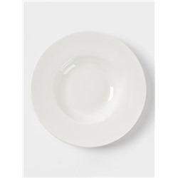 Тарелка для пасты Доляна White Label, 220 мл, d=23 см, фарфор, белая