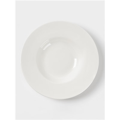 Тарелка для пасты Доляна White Label, 220 мл, d=23 см, фарфор, белая