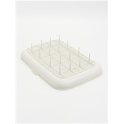 Лоток туалет для кошек малый (с бортиком и сеткой на высоких ножках) ALTA 42×31×14.5