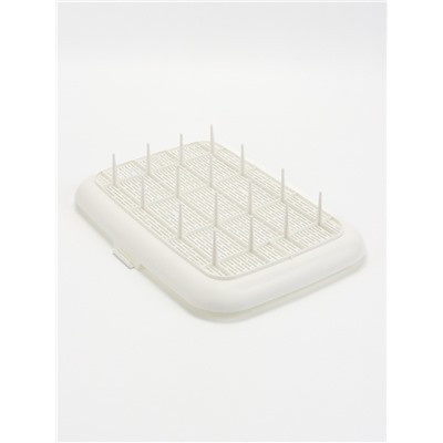 Лоток туалет для кошек малый (с бортиком и сеткой на высоких ножках) ALTA 42×31×14.5