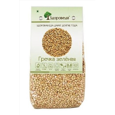 Гречка зеленая 400г ЭКОПРОДУКТЫ, 1184455