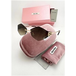 Набор женские солнцезащитные очки, коробка, чехол + салфетки #22770498