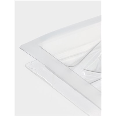 Форма для шоколада «Цветы», пластик, 20.5×10.5×1.5 см, прозрачная