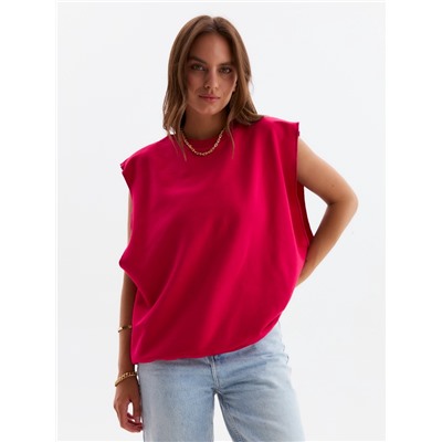 Жилет женский MINAKU: Casual Collection, фуксия, размер 50-52