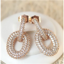 Серьги-гвоздики позолота  H01-14288