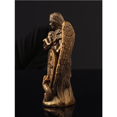 Фигурка гипс «Архангел Михаил», 14×9×4 см, под бронзу