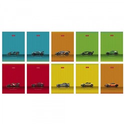 Записная книжка А6  32л клетка "Гоночные авто" глянц.лам (090684) Хатбер