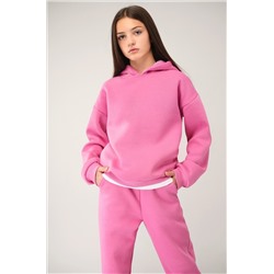 Теплый костюм для девочки из футера с начесом Happyfox