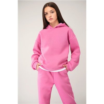 Теплый костюм для девочки из футера с начесом Happyfox