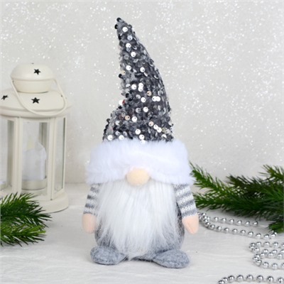 Новогоднее украшение Гном 13x6x24 см / B117 /уп 75/ (Розовый)