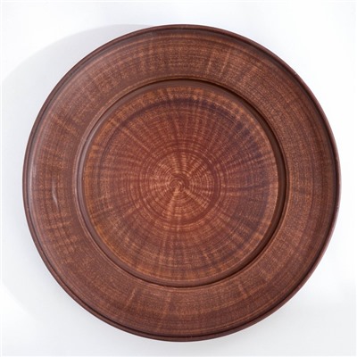 Тарелка «Гладкий‎‎», d=25 см, красная глина