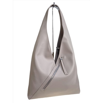 Женская сумка из искусственной кожи, цвет светло серый