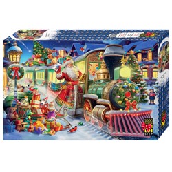 Пазлы 1000 "Поезд Деда Мороза"