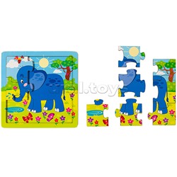 Игра из дерева "Слонёнок" (собираем по картинке) (Baby Step)