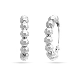 Серьги из серебра без вставки, ТЦС-51