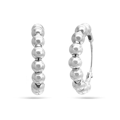 Серьги из серебра без вставки, ТЦС-51