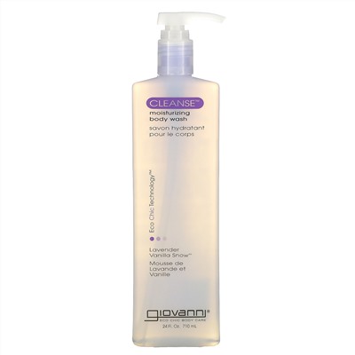 Giovanni, Cleanse, Moisturizing Body Wash, Lavender Vanilla Snow, 24 fl oz (710 ml)
