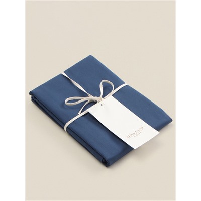 Наволочка SL Home Percale 300ТС, 50×70+3 см, синяя, перкаль, хлопок 100%