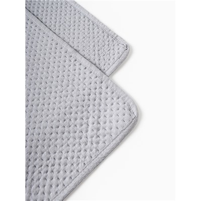 Покрывало «Этель», 150×230 см, 100% п/э, серое