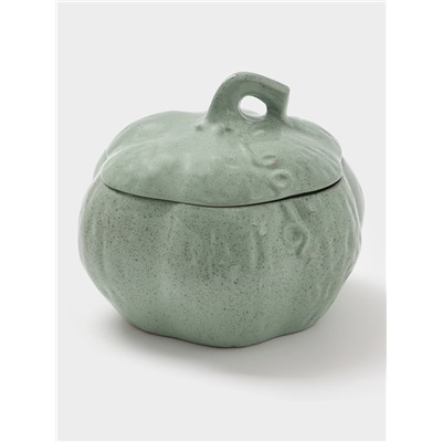 Горшок для запекания Борисовская керамика «Тыква», 2.5 л, зелёный