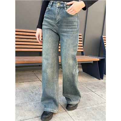 Джинсы утепленные трубы