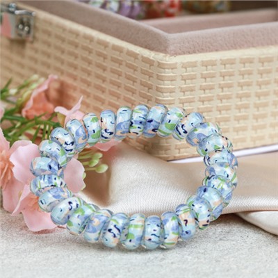 Резинка-пружинка для волос 50 см / QQ67-15 /уп 200/микс