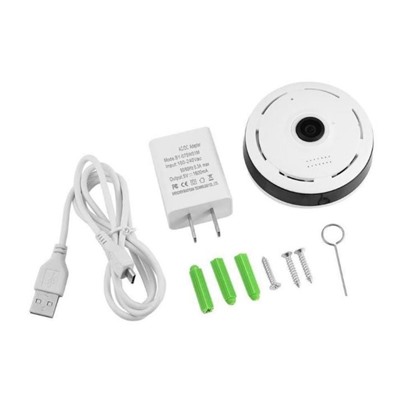 360-градусная панорамная камера видеонаблюдения Wifi 1080P HD Беспроводная VR-камера с дистанционным управлением Камера видеонаблюдения P2P US Plug