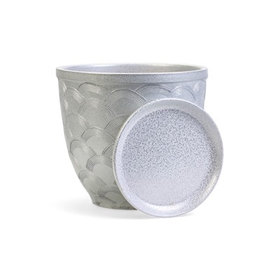 Горшок для цветов «Узор», 7.5 л, d=27 см, h=27 см, керамический, с поддоном