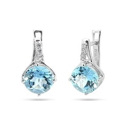 Серьги из серебра топаз, Жюли