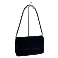 Женская сумка из искусственной замши, цвет черный