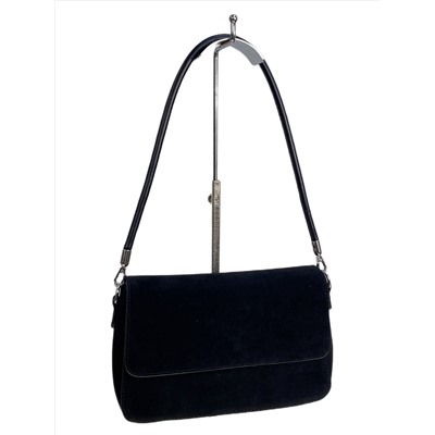 Женская сумка из искусственной замши, цвет черный