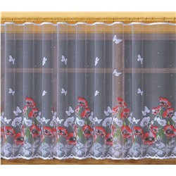 Готовые шторы арт.  623618/300/150, МАКИ, занавеска, высота 150 см, ширина 300 см, на универсальной ленте